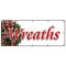 Signmission WREATH BANNER SIGN WREATH BANNER SIGN christmas xmas x-mas trees B-120 Wreath - alternate 1